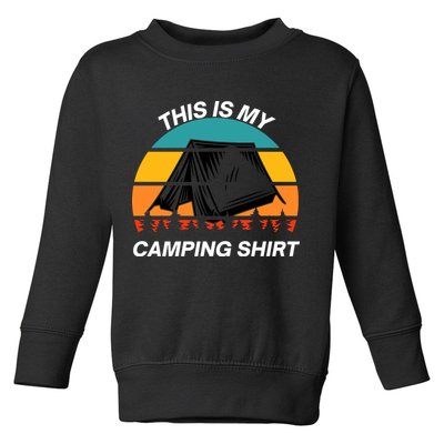Funny Camping, This Is My Camping, Social Distancing, Hiking, Nature, Hike Toddler Sweatshirt