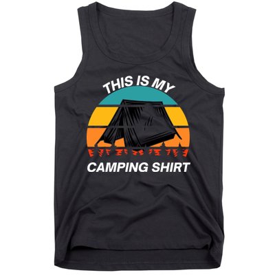 Funny Camping, This Is My Camping, Social Distancing, Hiking, Nature, Hike Tank Top