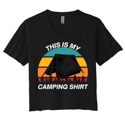 Funny Camping, This Is My Camping, Social Distancing, Hiking, Nature, Hike Crop Top