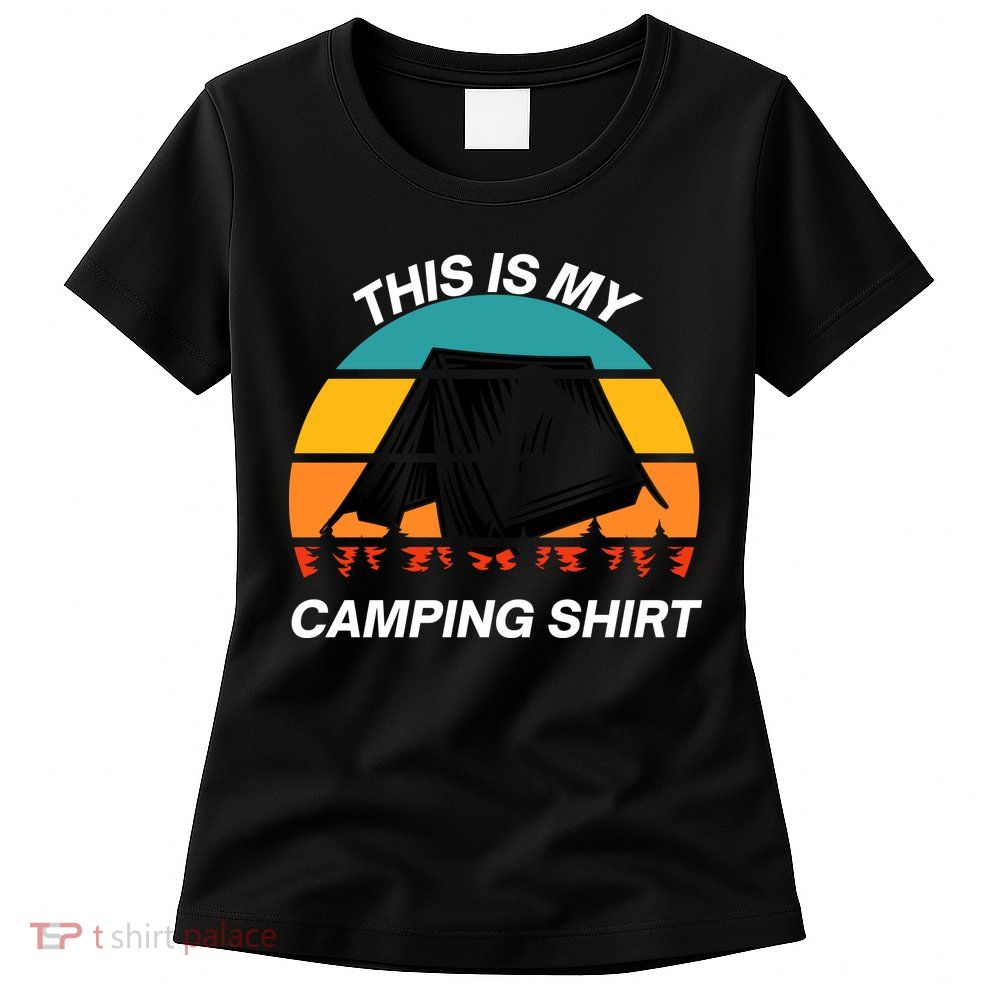 Funny Camping, This Is My Camping, Social Distancing, Hiking, Nature, Hike Womens T-Shirt