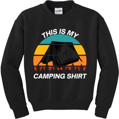 Funny Camping, This Is My Camping, Social Distancing, Hiking, Nature, Hike Kids Sweatshirt