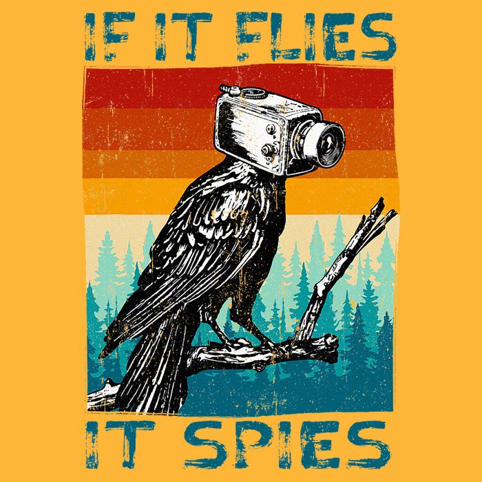 Funny Conspiracy Theory If It Flies It S.P.I.E.S Pigeon Bird Pom Pom 12in Knit Beanie