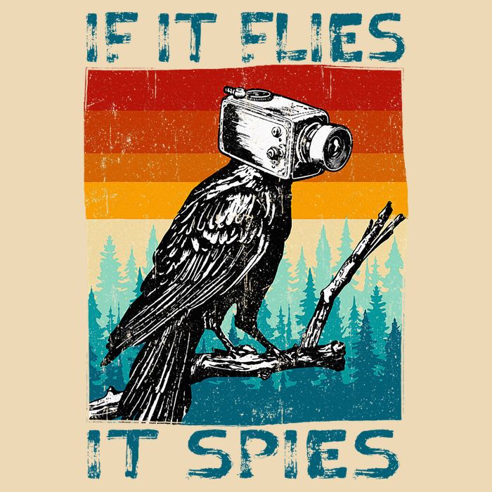 Funny Conspiracy Theory If It Flies It S.P.I.E.S Pigeon Bird Zip Tote Bag