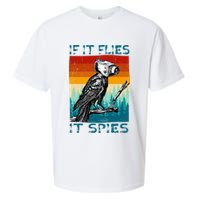 Funny Conspiracy Theory If It Flies It S.P.I.E.S Pigeon Bird Sueded Cloud Jersey T-Shirt