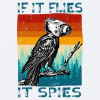 Funny Conspiracy Theory If It Flies It S.P.I.E.S Pigeon Bird Sueded Cloud Jersey T-Shirt