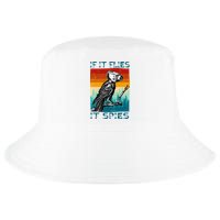 Funny Conspiracy Theory If It Flies It S.P.I.E.S Pigeon Bird Cool Comfort Performance Bucket Hat