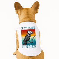 Funny Conspiracy Theory If It Flies It S.P.I.E.S Pigeon Bird Doggie Tank