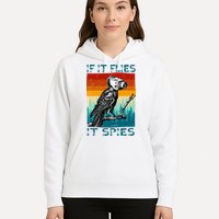 Funny Conspiracy Theory If It Flies It S.P.I.E.S Pigeon Bird Hoodie