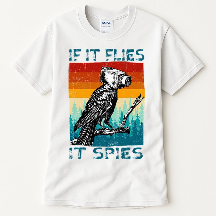 Funny Conspiracy Theory If It Flies It S.P.I.E.S Pigeon Bird Tall T-Shirt