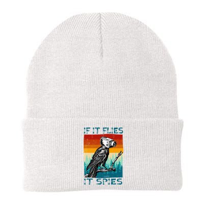 Funny Conspiracy Theory If It Flies It S.P.I.E.S Pigeon Bird Beanie