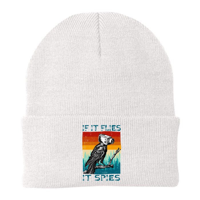 Funny Conspiracy Theory If It Flies It S.P.I.E.S Pigeon Bird Beanie