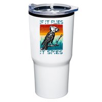 Funny Conspiracy Theory If It Flies It S.P.I.E.S Pigeon Bird Tumbler