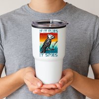 Funny Conspiracy Theory If It Flies It S.P.I.E.S Pigeon Bird Tumbler