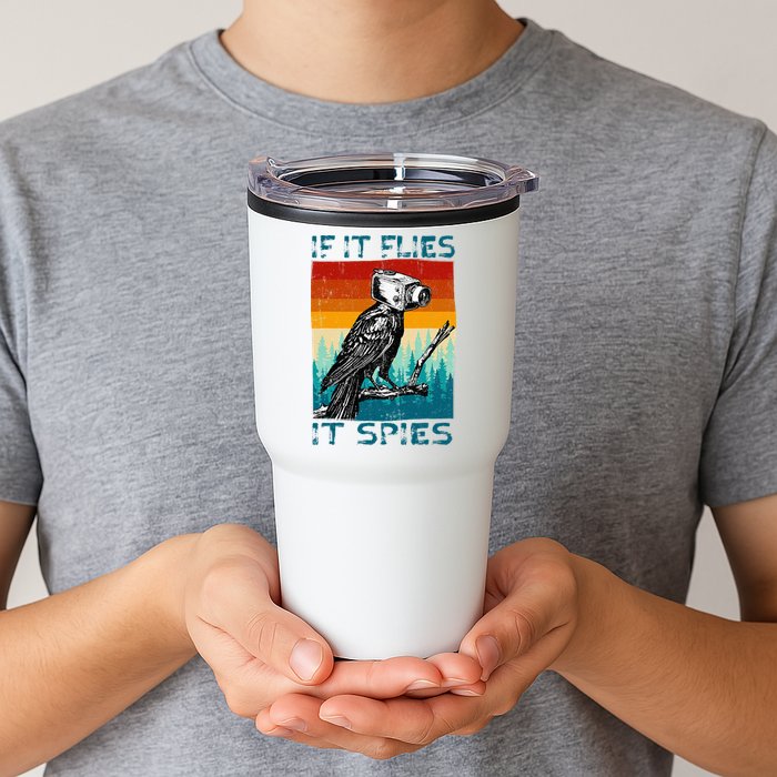 Funny Conspiracy Theory If It Flies It S.P.I.E.S Pigeon Bird Tumbler