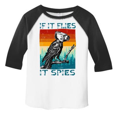 Funny Conspiracy Theory If It Flies It S.P.I.E.S Pigeon Bird Toddler Fine Jersey T-Shirt