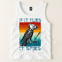 Funny Conspiracy Theory If It Flies It S.P.I.E.S Pigeon Bird Tank Top