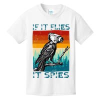 Funny Conspiracy Theory If It Flies It S.P.I.E.S Pigeon Bird Kids T-Shirt