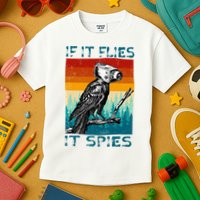 Funny Conspiracy Theory If It Flies It S.P.I.E.S Pigeon Bird Kids T-Shirt