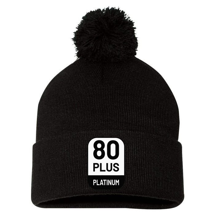 Funny Computer Tech Power Supply Novelty Designed Pom Pom 12in Knit Beanie