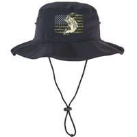 Fishing Camouflage Us American Flag Bass Fish Fisherman Camo Legacy Cool Fit Booney Bucket Hat