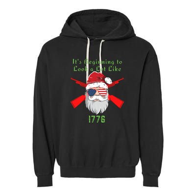 Funny Christmas Ultra MAGA Conservative Republican Garment-Dyed Fleece Hoodie