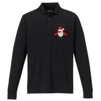 Funny Christmas Ultra MAGA Conservative Republican Performance Long Sleeve Polo