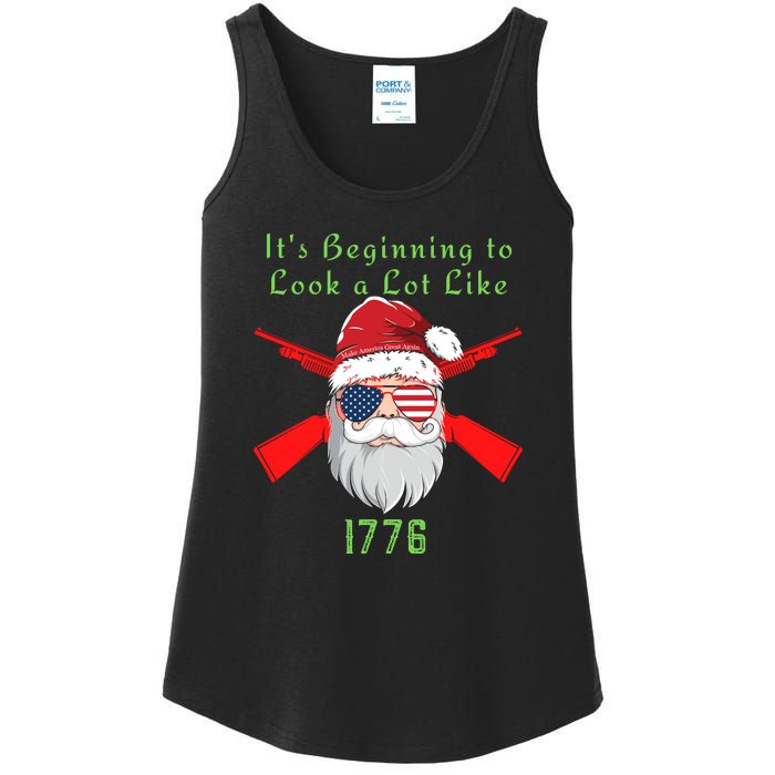 Funny Christmas Ultra MAGA Conservative Republican Ladies Essential Tank