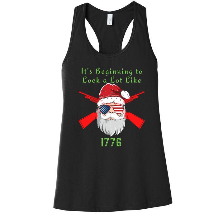 Funny Christmas Ultra MAGA Conservative Republican Women's Racerback Tank