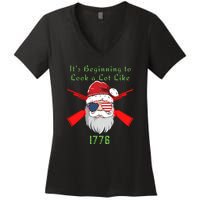 Funny Christmas Ultra MAGA Conservative Republican Women's V-Neck T-Shirt