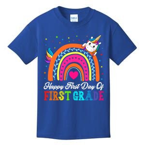 Funny Cute Unicorn Rainbow 1St Grade Teacher Student Funny Gift Kids T-Shirt