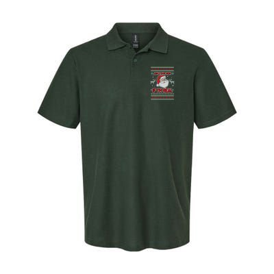Funny Christmas Ugly Sweater Santa Ask Your Mom If I'm Real Polo