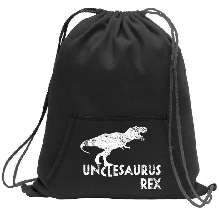 Funny Cute Uncle Dinosaur Gift Sweatshirt Cinch Pack Bag