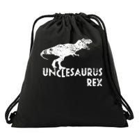 Funny Cute Uncle Dinosaur Gift Drawstring Bag