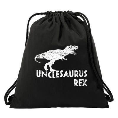 Funny Cute Uncle Dinosaur Gift Drawstring Bag