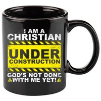 Funny Christian Under Construction Catholic 11oz C Handle Ceramic Mug