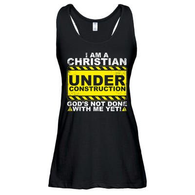 Funny Christian Under Construction Catholic Ladies Essential Flowy Tank