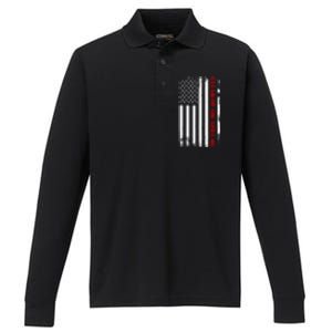 Funny Clean Up On Aisle 46 Anti Biden 2024 Performance Long Sleeve Polo