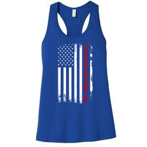 Funny Clean Up On Aisle 46 Anti Biden 2024 Women's Racerback Tank