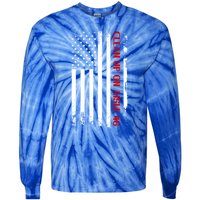 Funny Clean Up On Aisle 46 Anti Biden 2024 Tie-Dye Long Sleeve Shirt