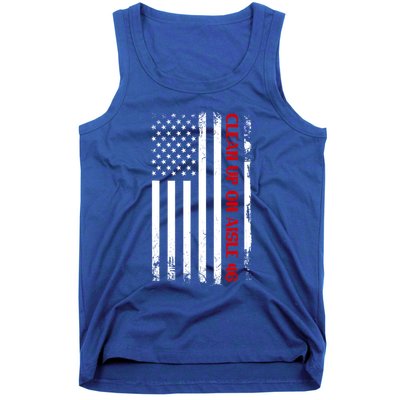 Funny Clean Up On Aisle 46 Anti Biden 2024 Tank Top