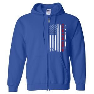 Funny Clean Up On Aisle 46 Anti Biden 2024 Full Zip Hoodie