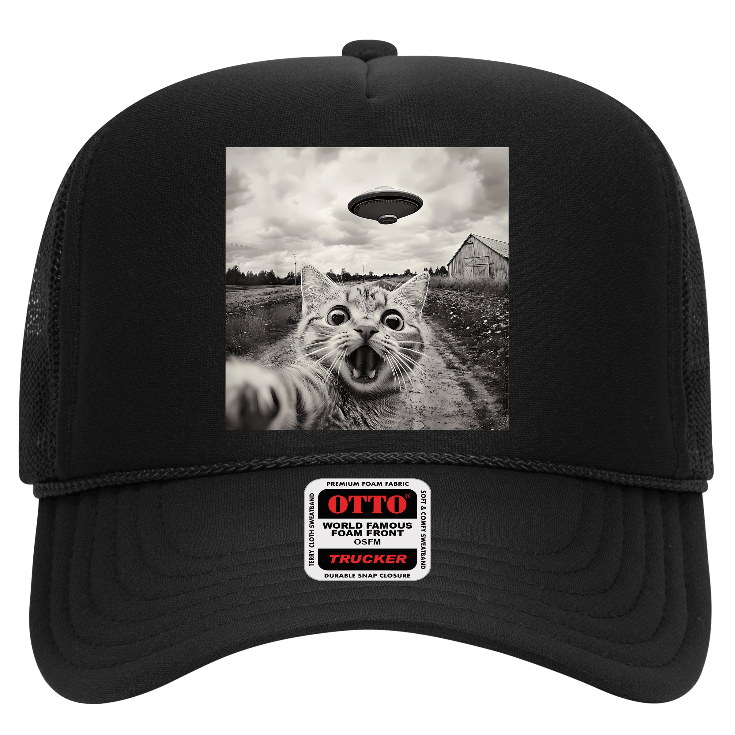 Funny Cat Ufo Alien Selfie Hat