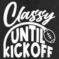 Funny Classy Until Kickoff Football Fan 7 Panel Mesh Trucker Snapback Hat