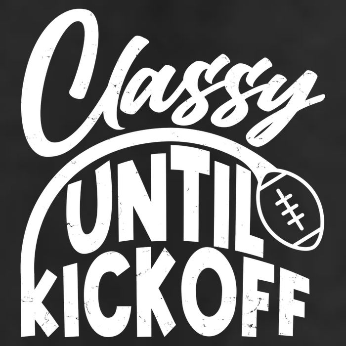 Funny Classy Until Kickoff Football Fan 7 Panel Mesh Trucker Snapback Hat