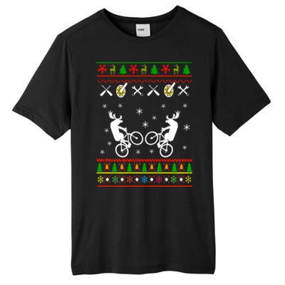 Funny Cycling Ugly Christmas Tall Fusion ChromaSoft Performance T-Shirt