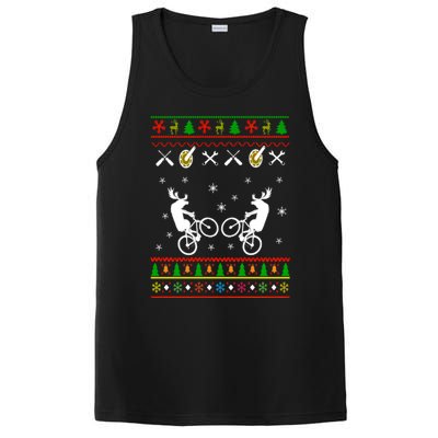 Funny Cycling Ugly Christmas PosiCharge Competitor Tank