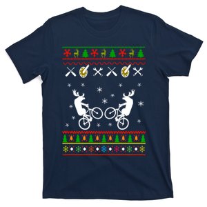 Funny Cycling Ugly Christmas T-Shirt