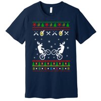 Funny Cycling Ugly Christmas Premium T-Shirt