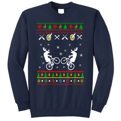 Funny Cycling Ugly Christmas Tall Sweatshirt