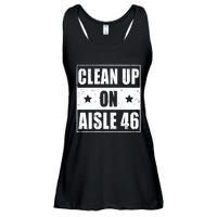 Funny Clean Up On Aisle 46 Impeach Biden Pro Trump 2024 Anti Biden Ladies Essential Flowy Tank